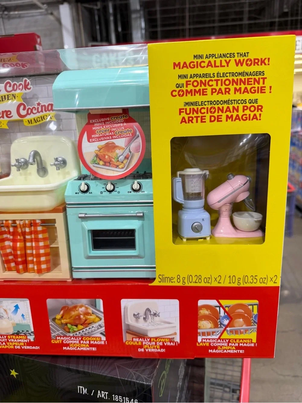 Children's Play Kitchen Set - Mint and Cream